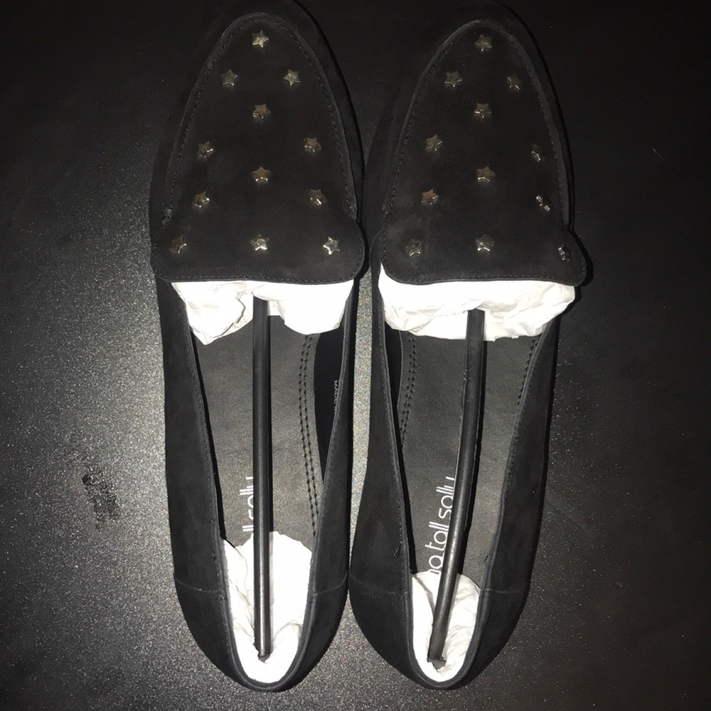 ⬇️ Long Tall Sally Maeve Star Suede Loafers - Picture 5 of 7